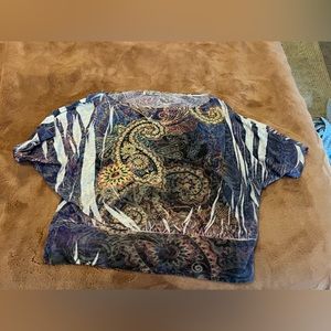 RARE Y2K vintage off the shoulder shirt hippie